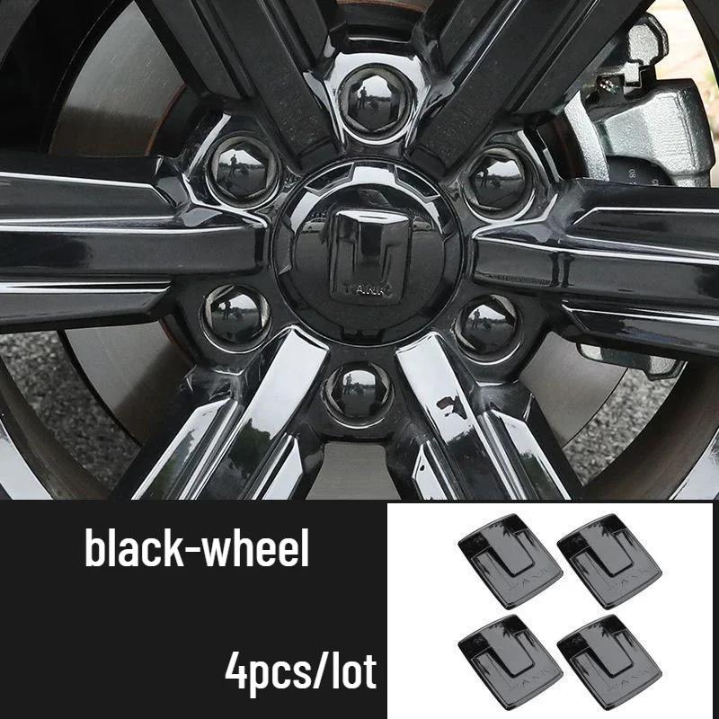 For TANK 300 Emblem Front Steering Wheel Car Wheel Sticker Badge Decals Trim Styling Accessories for Great Wall GWM WEY TANK 300