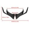 Carbon Fiber Style Motorcycle Winglet Aerodynamic Motorcycle Spoiler Wing  Front Fairing Styling