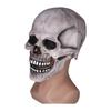 Scary Skull Mask with Movable Jaw Flexible Latex Halloween Costume Party Props Cosplay Accessory