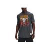 Under Armour Project Rock Letter Animal Print Luźny Krój T-Shirt Męski Top Czarny 1367118-001