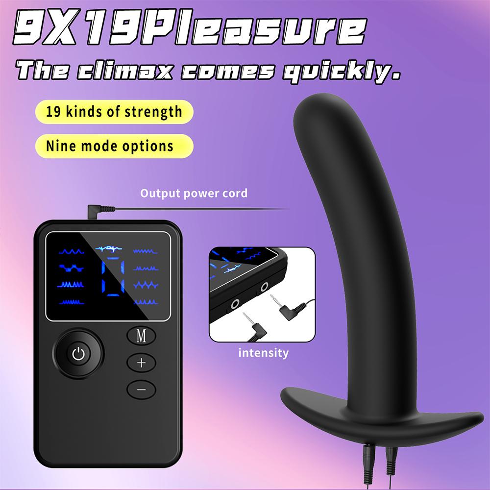 Silicone Anal Butt Plug Prostate Massage Vagina Stimulation Remote Control Electric Shock Sex Toys Men Women Masturbation