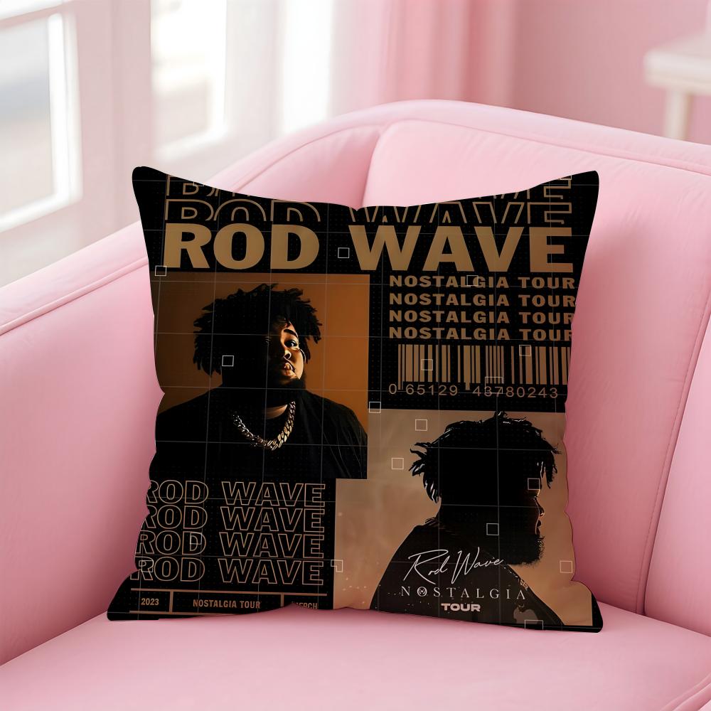 rRod Wave Pillow HipHop Music Cushion Cover Pillow Case Soft Friendly Fabric  Concealed Zipper