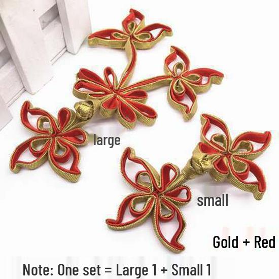 Ręcznie robione guziki Żabki 3D: Retro Kwiatowy Cheongsam Garnitur Tang Dekoracja