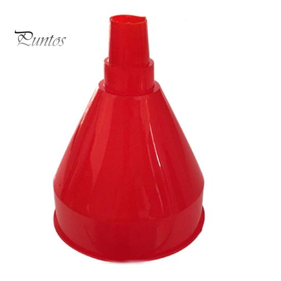 Imbuto di riempimento olio in plastica universale per auto, moto, camion, con tubo morbido