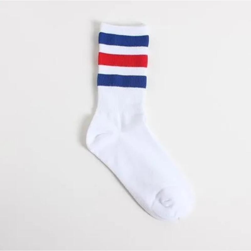 Новые мужские/женские 3 три полоски хлопковые носки ретро хип-хоп скейт длинные короткие — фото 10