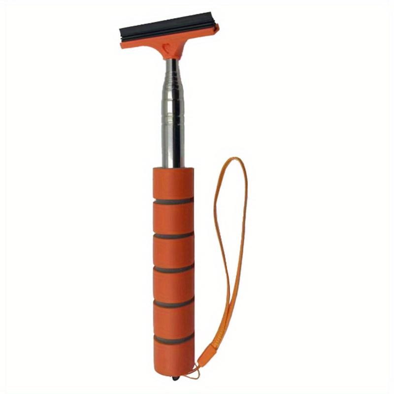 Car Rearview Mirror Wiper Telescopic Car Rearview Mirror Wiper Cleaner 97cm(38.18inch) Long Handle Car Cleaning Tool Mirror Glass Oil Mist Cleaner.