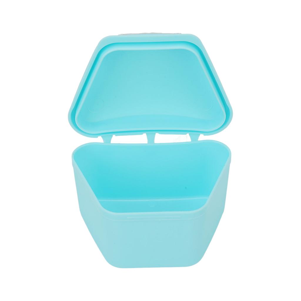 Trapezoid Orthodontic Retainer Case Travel Portable Denture Mouth Guard Storage Box for Home Office