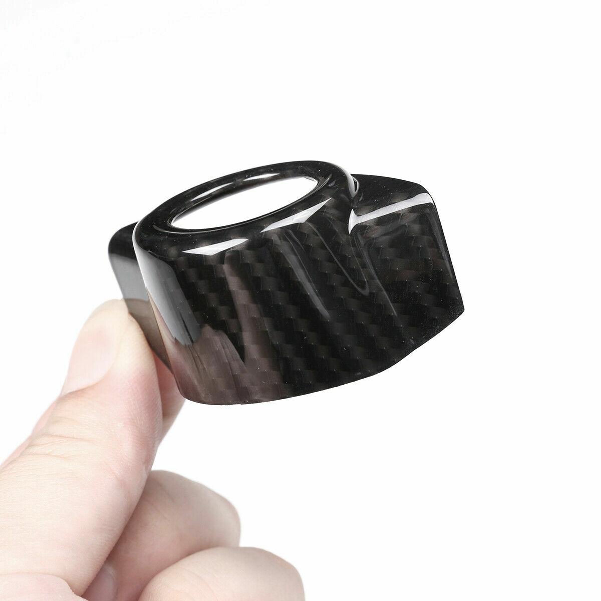Carbon Fiber Engine Start Stop Button Cover Trim For Alfa Romeo Giulia 2017-