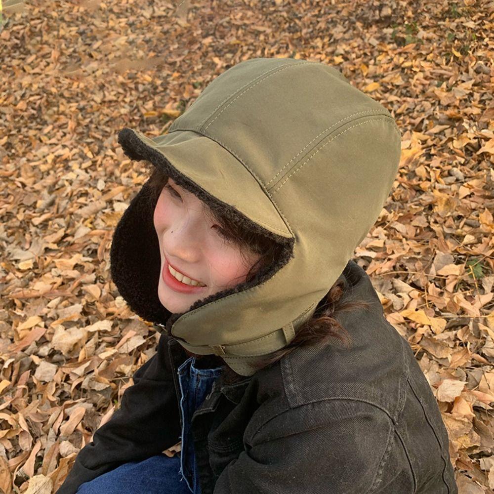 Thickened Winter Ushanka Warm Lei Feng Hat New Bomber Riding Hats