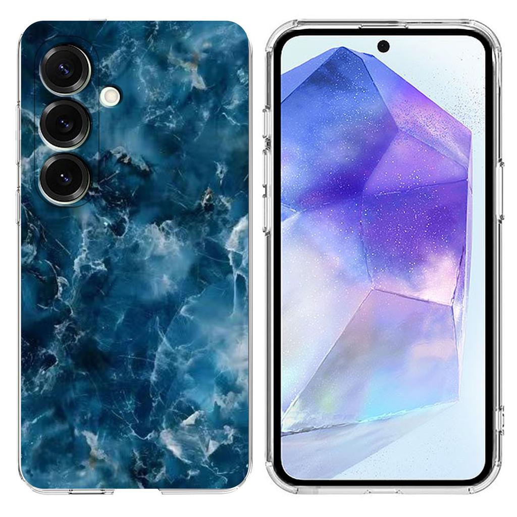 For Samsung Galaxy A55 5G Case Marble Pattern Printing Soft TPU Phone Cover