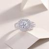S925 Silver Ring 1 Carat Moissanite Men'S Ring Jewelry
