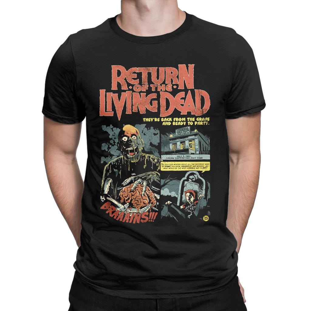 Harajuku T Shirt Return of the Living Dead (3) Cotton T-Shirts  Hipster Tshirt for Men Beach Awesome Print Short Sleeve Clothes