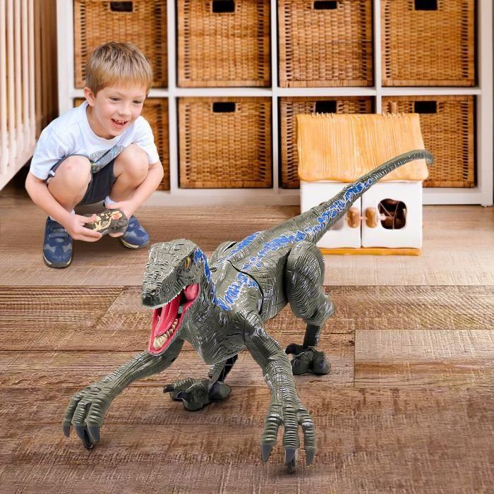 Remote Control Toy - Dinosaur - Blue Raptor - 2.4G - Christmas Gift - Child