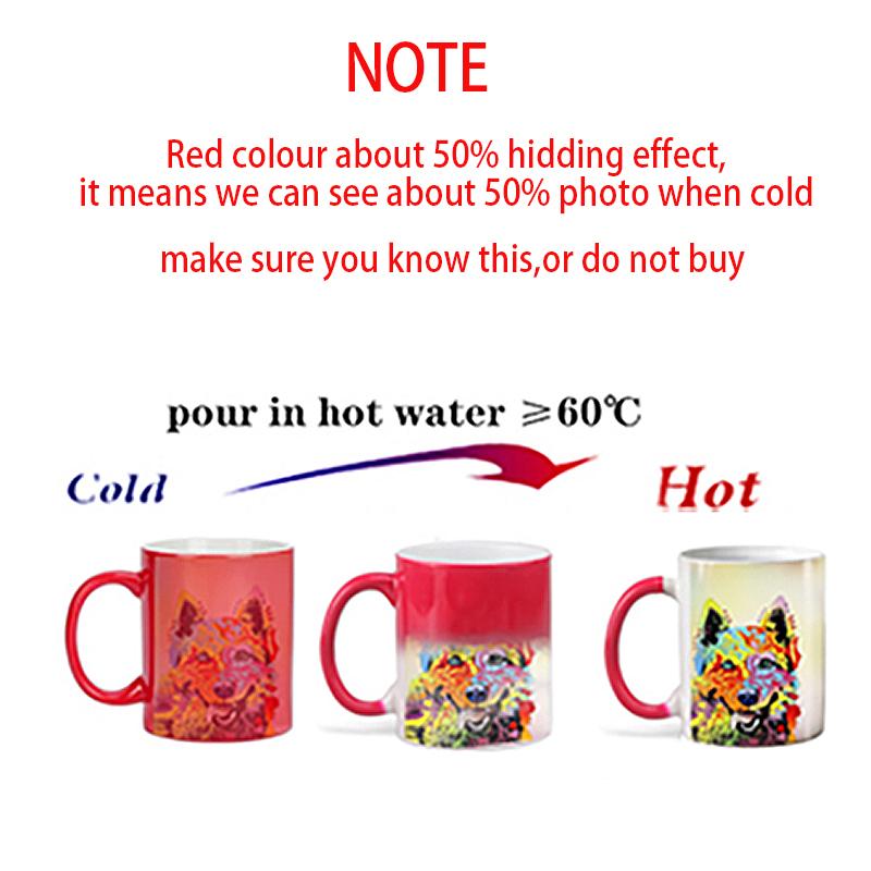 Personalisierbare Tasse mit Namens-Textfarbwechsel, personalisierbar mit Ihrem Foto, Keramik-Zaubertasse für Tee/Milch, einzigartiges Geschenk für Freunde