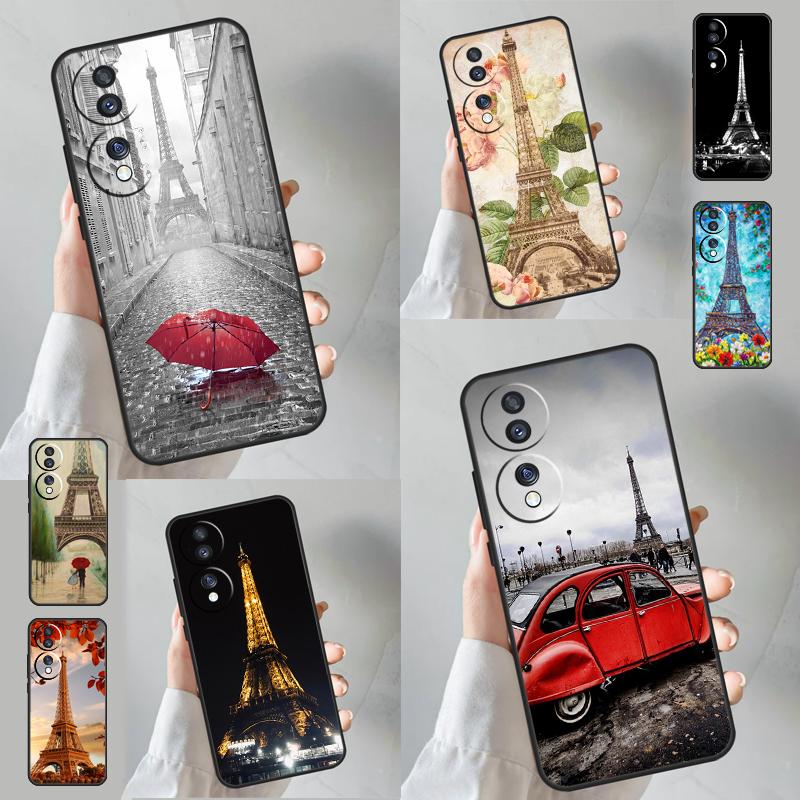 Paris Eiffel Tower Case For Honor 90 Lite 50 70 Magic 5 6 Pro X6 X7 X8 X9 X6a X7a X8a X9a X9b X8b Cover Coque