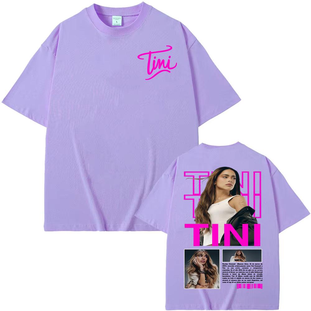 Tini Stoessel Futtura Album 2025 Cover T Shirts Unisex Women Clothing Aesthetic Fashion Tshirts Cotton Casual Short Sleeve Tshirt