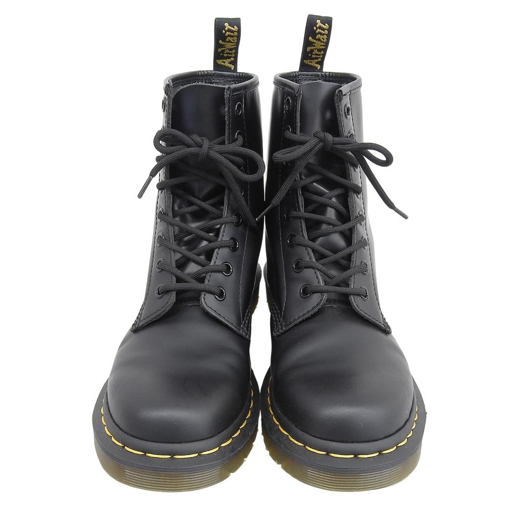 Excellent Dr.Martens short boots 1460 8 Hole Boots Lace up black leather Women Used