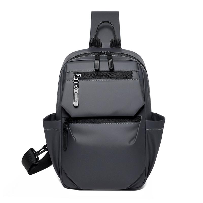 Men's Large Capacity Chest Bag Lightweight Waterproof Outdoor Sports Bag Multi-Power Crossbody Bag