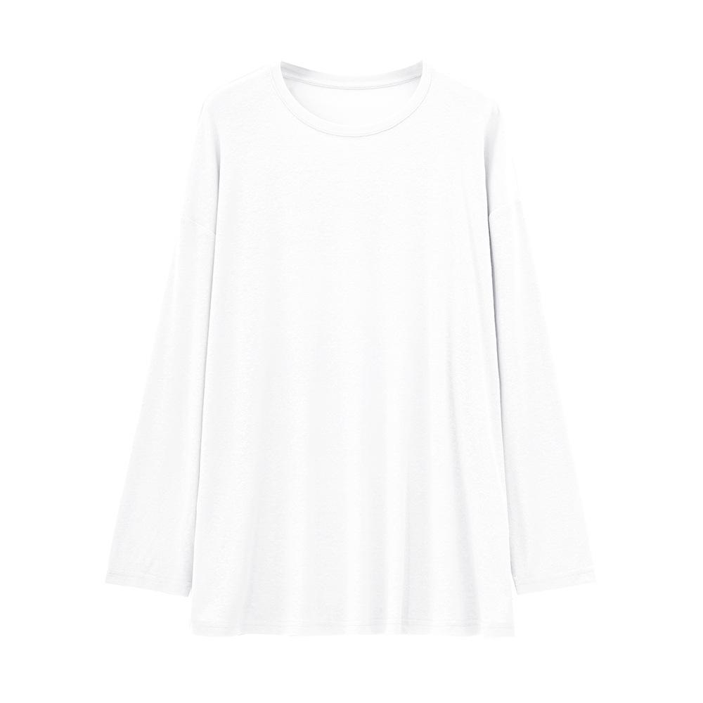 ABOUTSEA Women s Summer Sun Protection Tencel Linen Cover-up: Lightweight, Long Sleeve, Loose Fit One-piece Shirt One Size белый