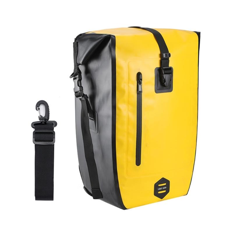 

Double Side Bicycles Saddles Bag Bicycles Rear Rack Bag Water Resistant Luggage Carriers Bike Rack Tail Bag Easy to Use жовтий