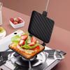 Heat-resistant Double Sided Frying Pan Aluminum Flip Grill Pan Sandwich Maker  Outdoor