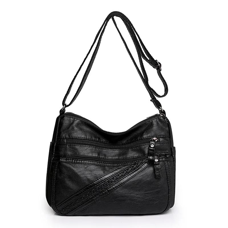 

Женская сумка через плечо и через плечо из искусственной кожи, маленькая квадратная сумка, повседневные сумки на молнии с прочной молнией высокого качества