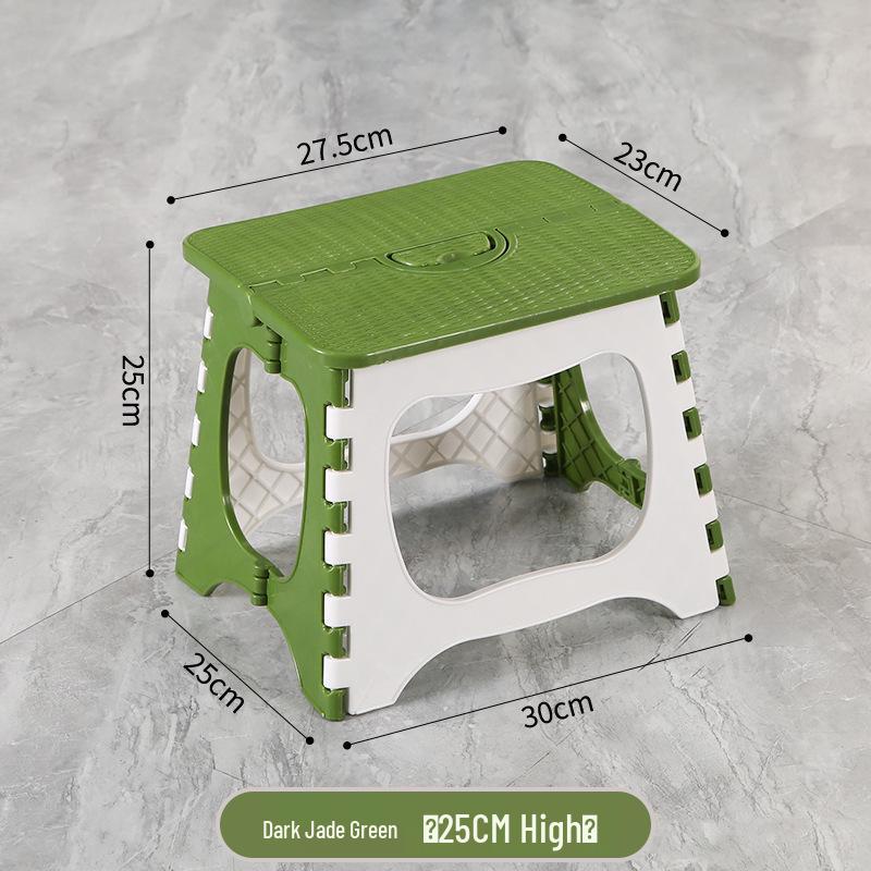 Foldable Thickened Multi-Use Stool: Fishing, Outdoor, Dining, Plastic/High/Low