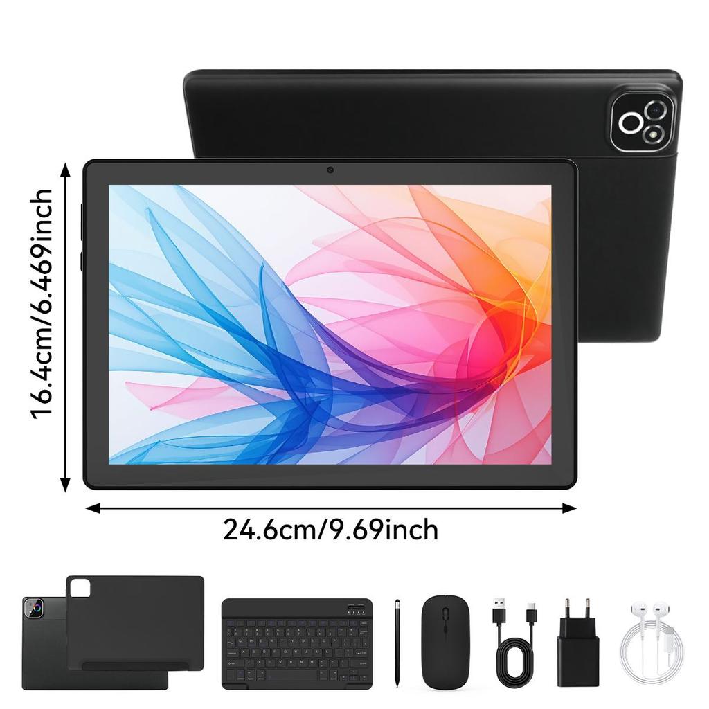 Android 16 Tablet, 10.1 Inch,34GB+128GB, Octa Core A523,6000mah Battery, Keyboard Mouse Set