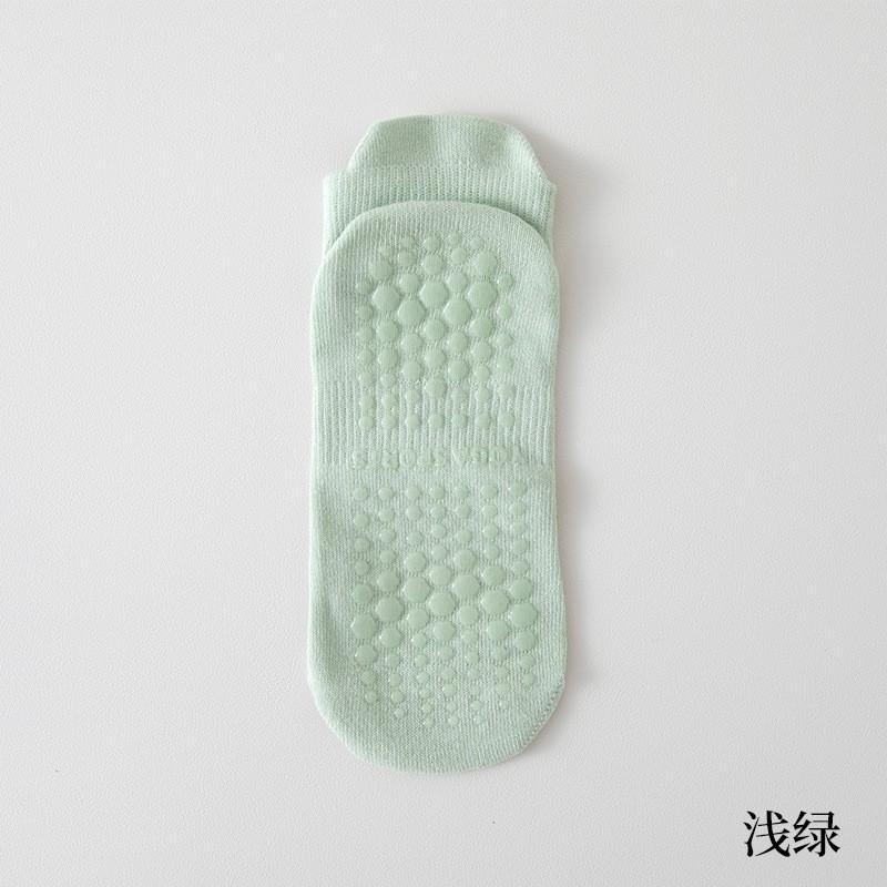 Womens Cotton Yoga Socks With Silicone Grip Non-Slip Sole Breathable Mesh Indoor Fitness Pilates Short