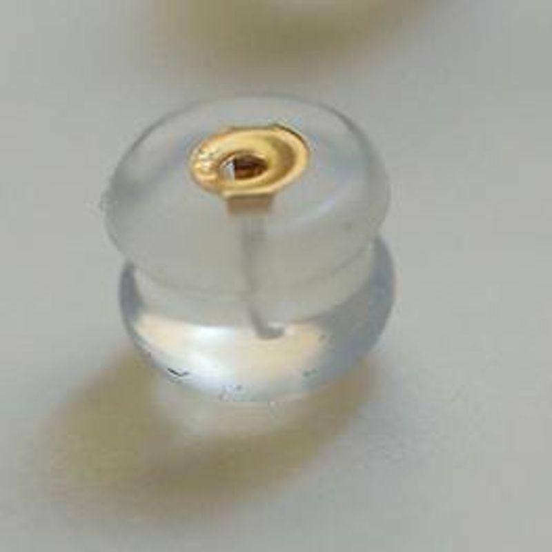 

14K Gold Silicone Embedded K Gold Earplugs Earplug Earbacks Are Only Suitable for Our Ear Studs 14K gold silicone ear plug/single price