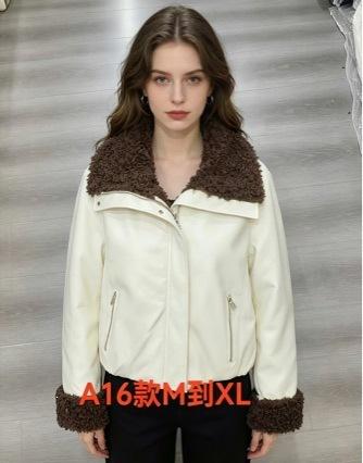 Winter down cotton-padded clothes for women's new large lapel collar short thickened pie to overcome cotton-padded clothes and cotton-padded jackets