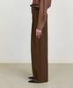 STEP AROUND Front Tuck Wide Slacks_Brown