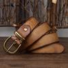 Fashion Trend Belt Leather Pin Buckle Retro Old Korean Version of The All-match Men's and Women's Trousers Belt Universal