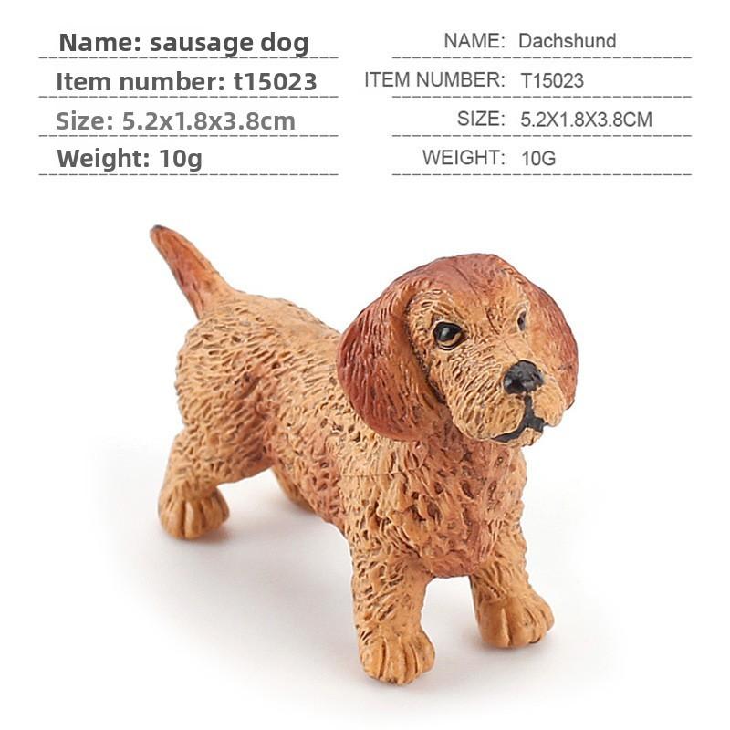 Small Shiba Inu Labrador Collie Bulldog Chihuahua Dog Model Toy For Home Decor And Collectors