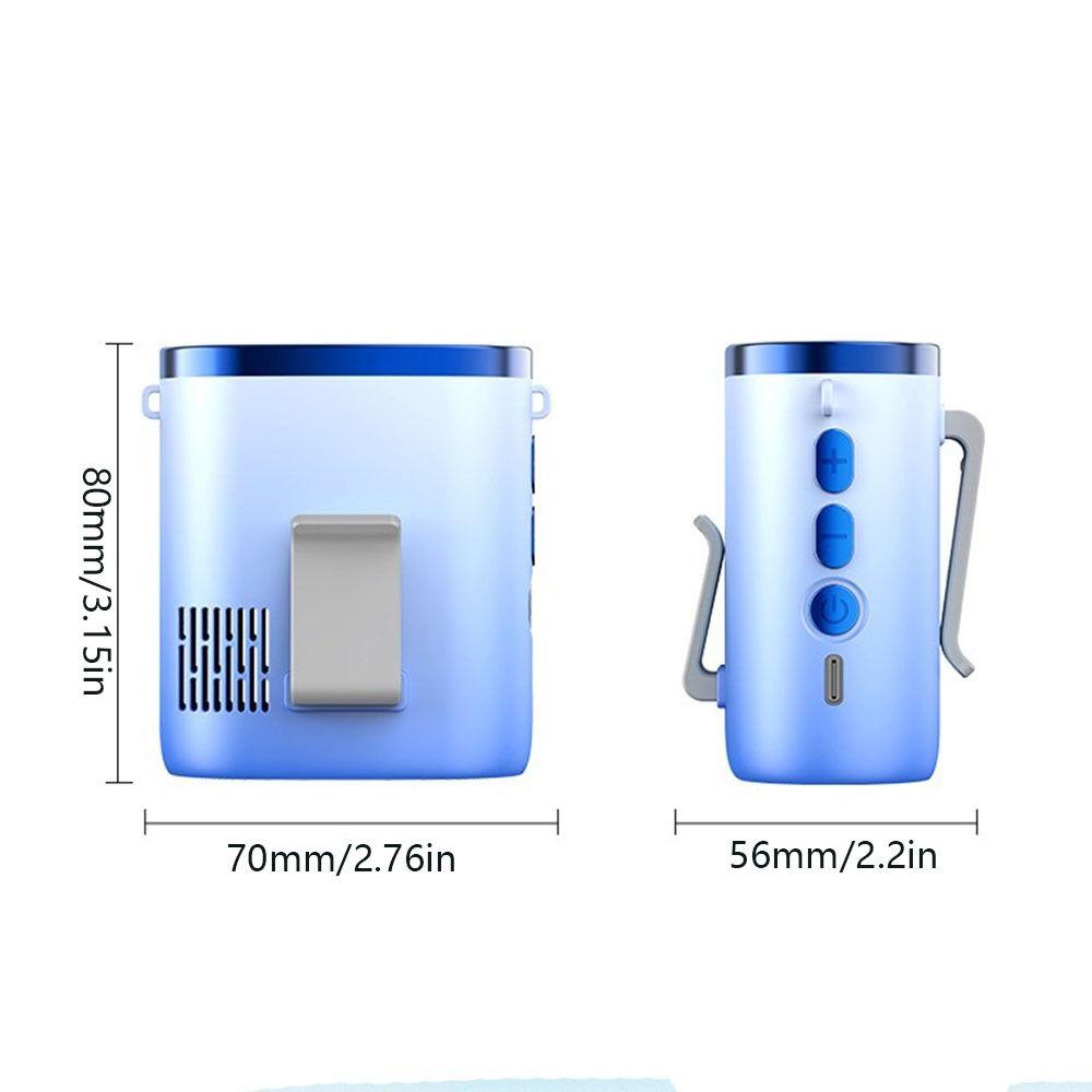 USB Rechargeable Cooling Fan Strong Airflow Mini Electric Fan Hanging Neck Fan  Outdoor Activities