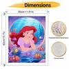 Disney Mermaid Underwater Painting by Numbers Hand Filled Drawing Art Kit Home Decor