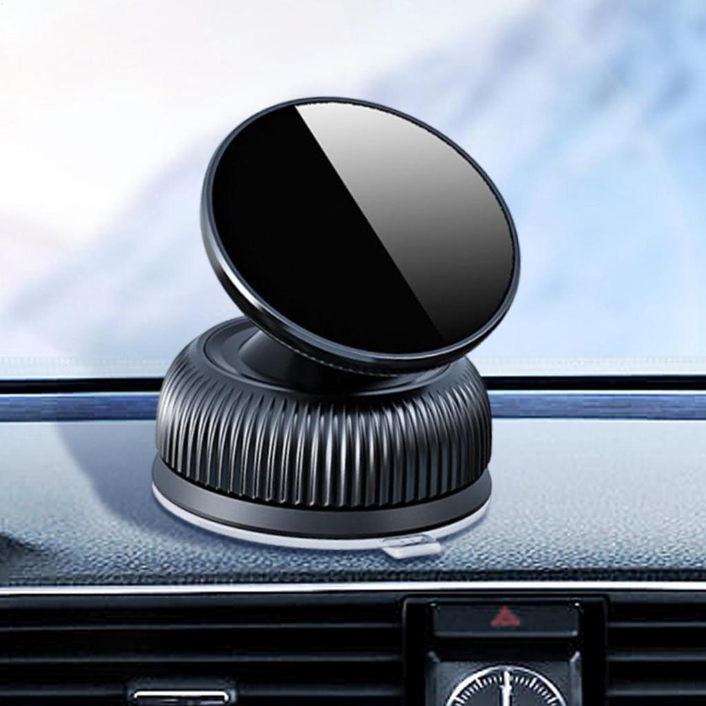 Magnetic Car Phone Holder Vacuum Suction Phone Holder 360 Degree Rotatable Smartphone Grip For Vehicle Truck Dash Window Vent