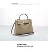 Top Grain Cowhide Kelly High-End Women's Genuine Leather Handbag/Shoulder Crossbody Bag