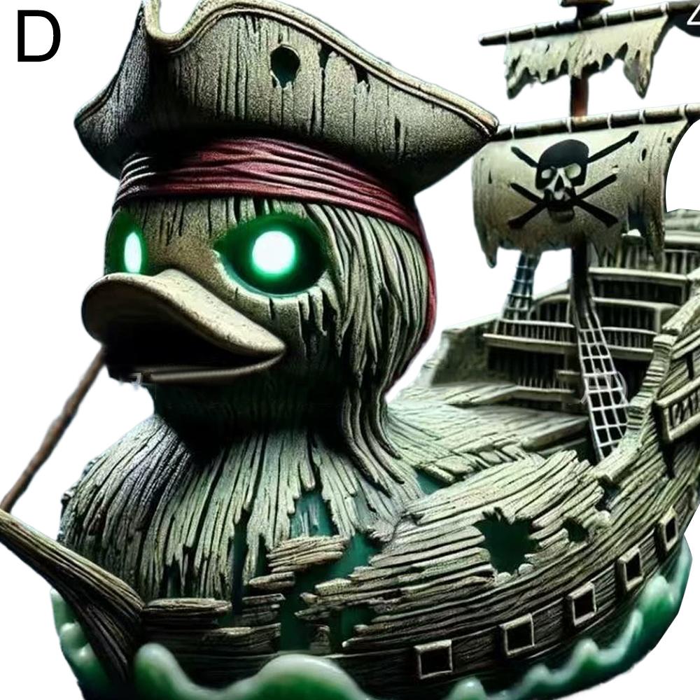 

1 шт. Украшение в виде утки особой формы, Статуэтка инопланетной утки, Злая смешная таинственная утка-дьявол, Домашнее украшение, Аксессуар для автомобиля