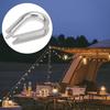 50Pcs M5 Wire Rope Thimbles 3/16", Stainless Steel Thimble for Diameter Cable Rigging, Clothesline, Rope Hardware Fittings