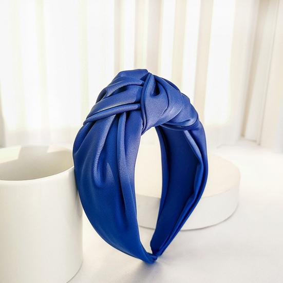 Women Headband Bowknot Decor Pure Color Hair Hoop Lightweight Versatile Hair Decoration Hair Accessories