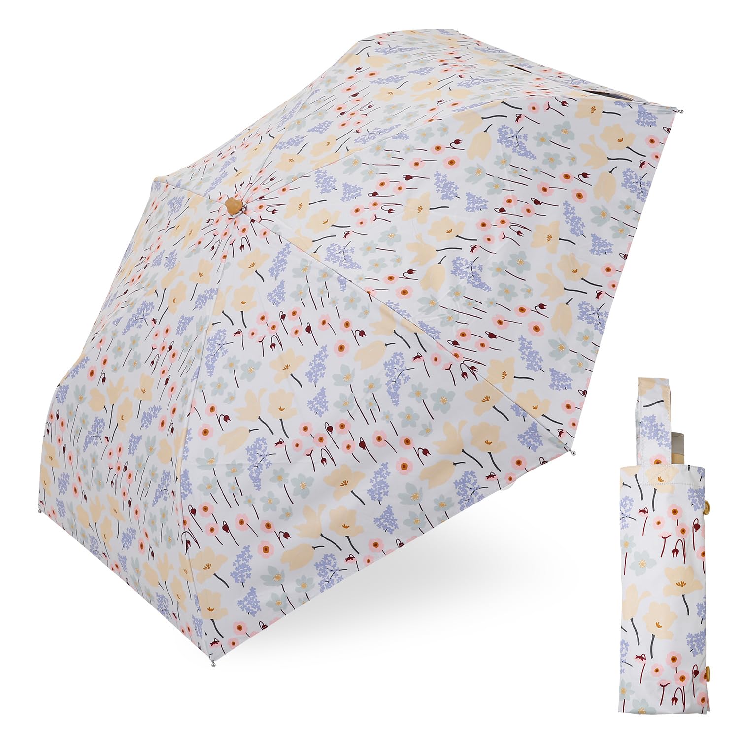 

Складной зонт Ogawa для защиты от солнца и УФ-лучей, степень затенения или термостойкий, ручной, тюльпан и водонепроницаемый чехол, сумка для хранения 81428, женский зонт,