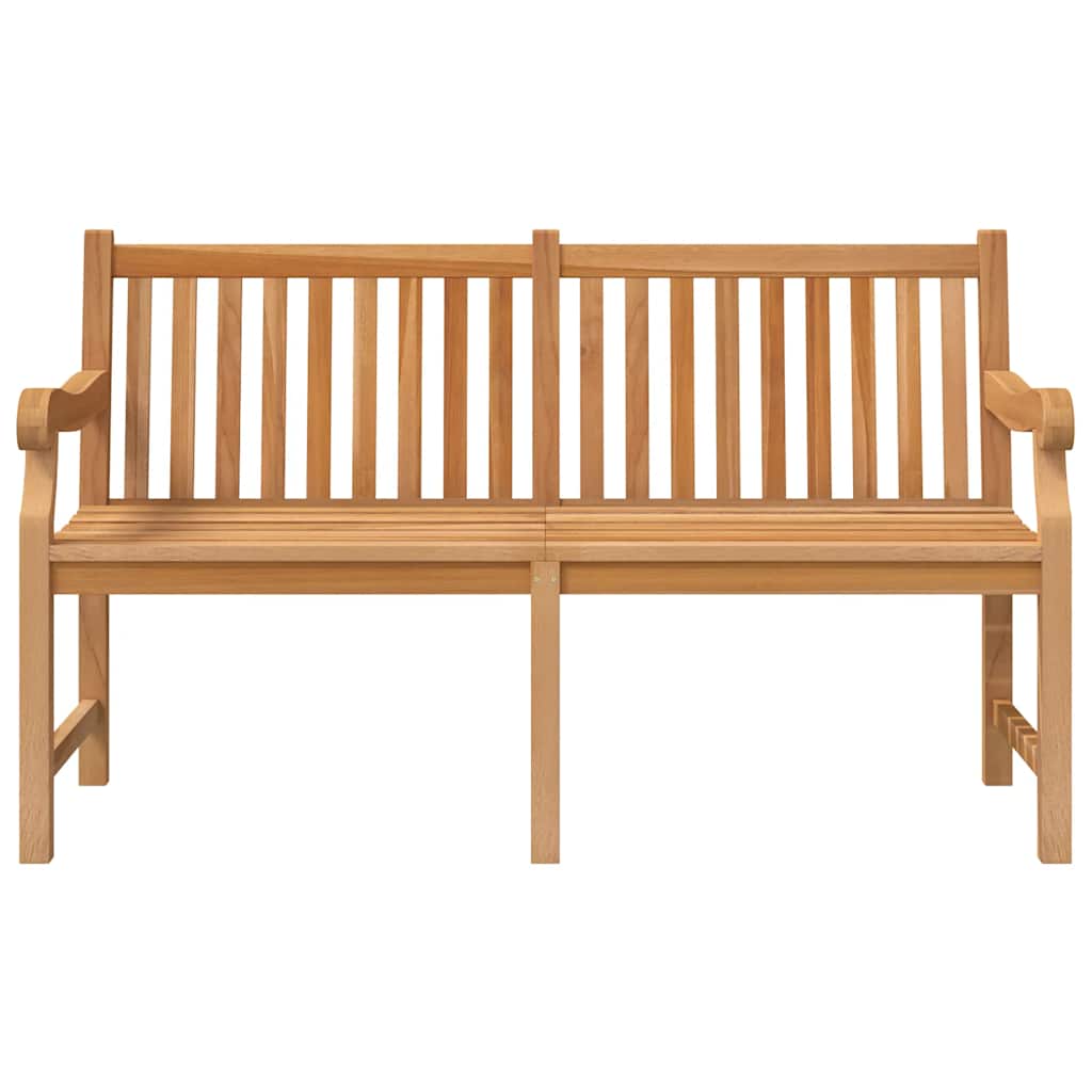 Vidaxl Ławka Ogrodowa, 150 Cm, Lite Drewno Tekowe