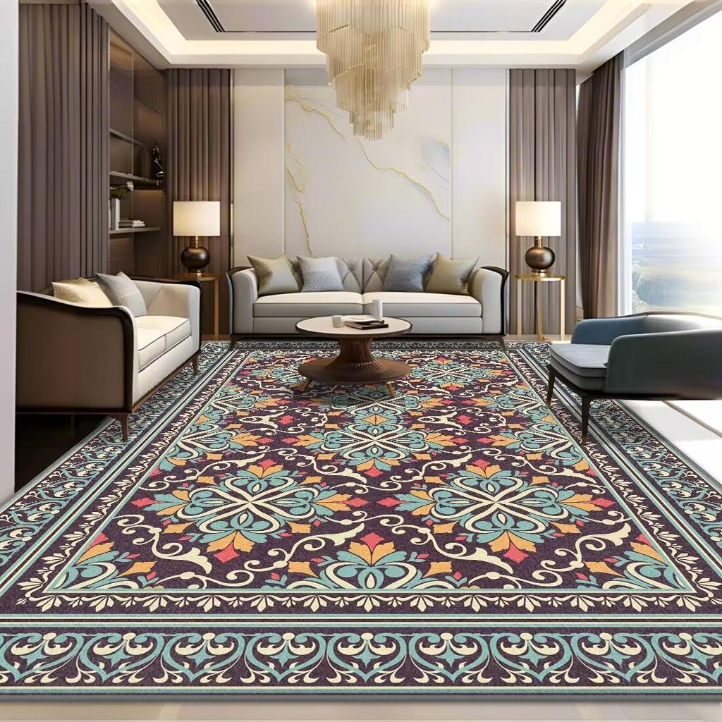 Thick Crystal Velvet Carpet Living Room Bedroom Dirt Resistant Light Luxury Easy To Take Care of Coffee Table Sofa Blanket Bedroom Blanket