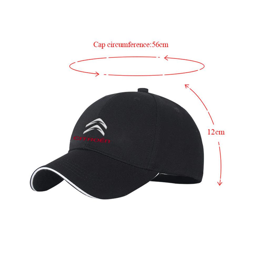 Car Styling Embroidered Baseball Cap Outdoor Summer Sport Hat For Citroen Jumpy C3 C1 C4 C5x7 C5X C6 C3-XR C4L VTS C-ELYSEE Saxo