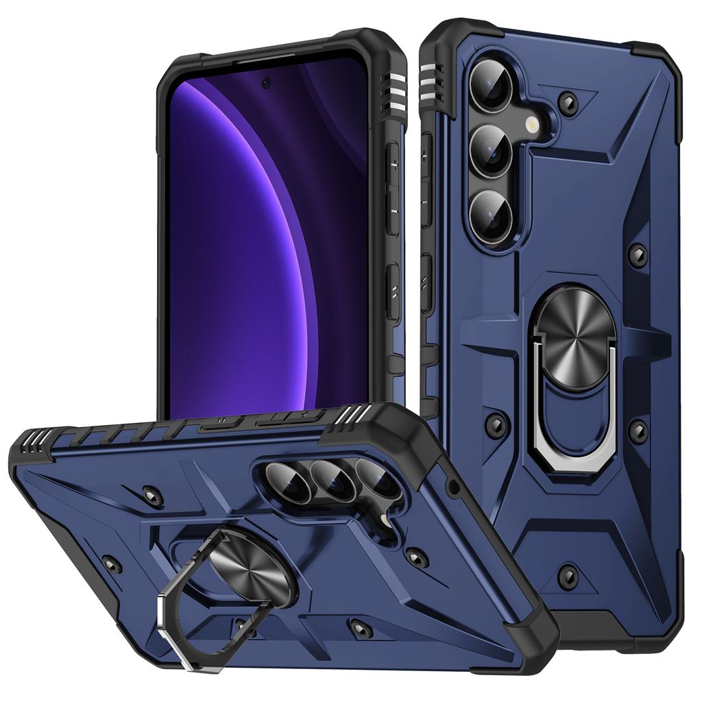 For Samsung Galaxy A36 5G/A56 5G Case PC+TPU Anti-Drop Phone Cover with Ring Kickstand