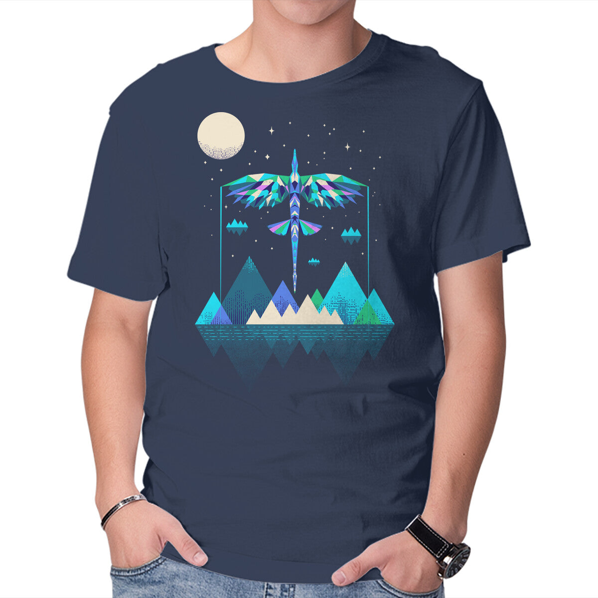 Unisex Crew Neck T-Shirt The Way Of The Wing Graphic Short Sleeve Casual Tee S