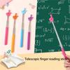 10Pcs Retractable Teacher Pointer Finger Telescoping Pointer Stick Hand Pointer Extendable Presentation Pointer Finger