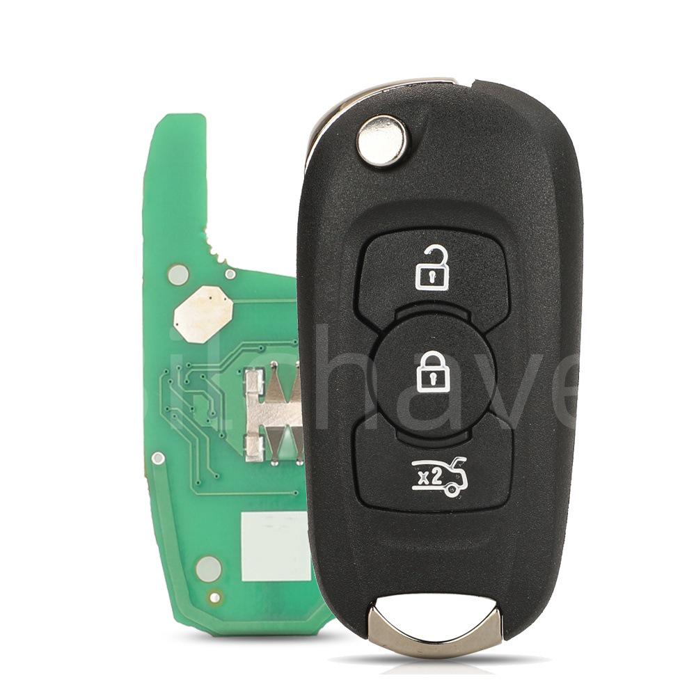 Compatible with 2/3-button Buick/Opel/Vauxhall Folding Remote Key, 315/433MHz ID46 Frequency. 3-button remote