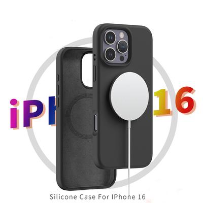 High Quality Luxurious Apple Magsafe Liquid Silicone Magnetic Case For iPhone 16 15 14 13 Pro Max 13 Case Wireless Charging Drop Protect Cover